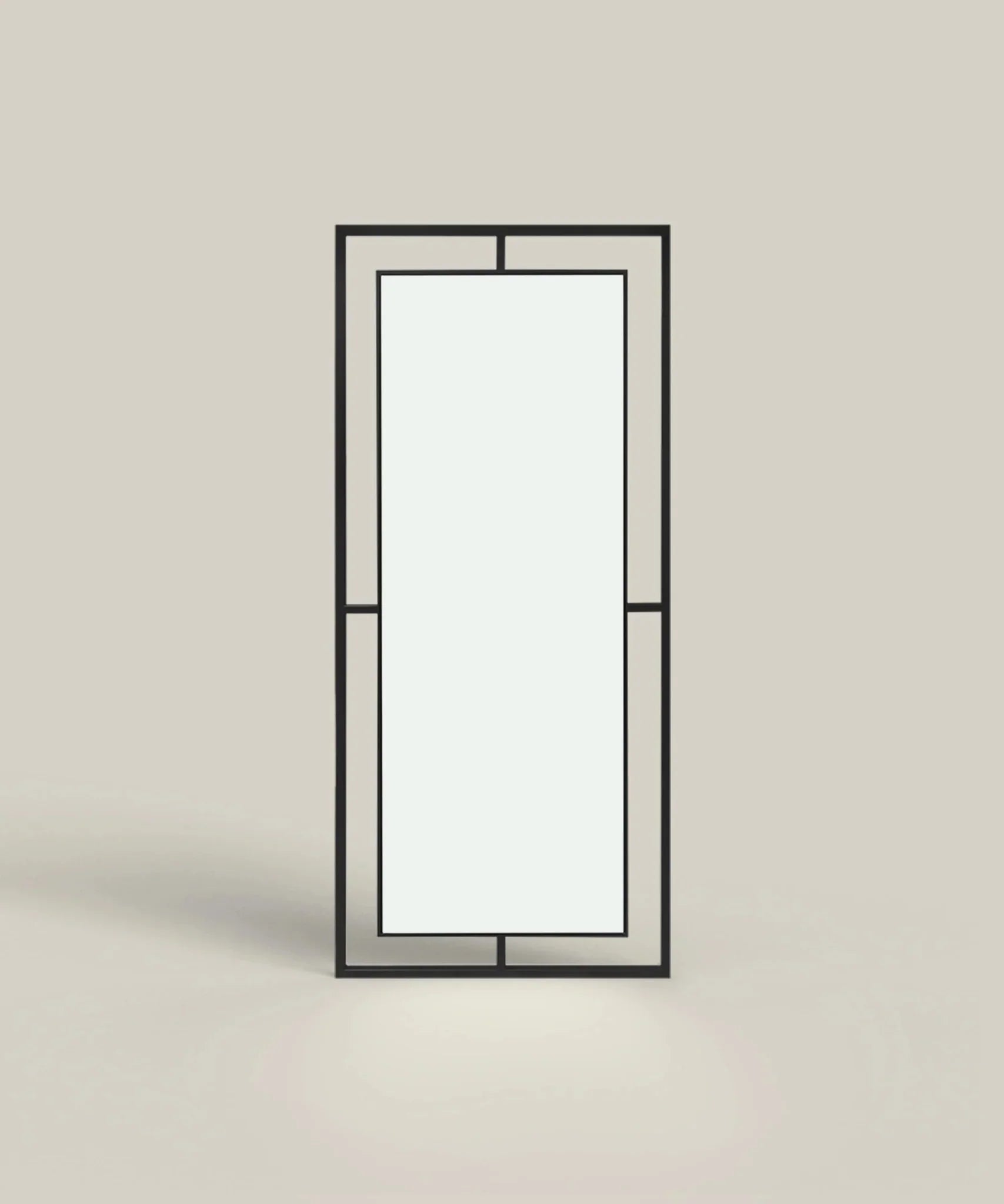 Framed Mirror No. 1 | Großer Spiegel mit Eisenrahmen | 180 × 80 cm. - Blossholm