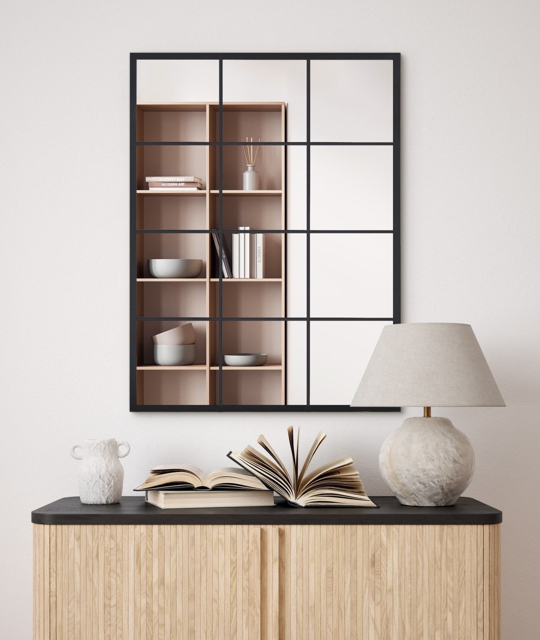 Grid Mirror No. 5 | 95 x 70 cm. - Blossholm