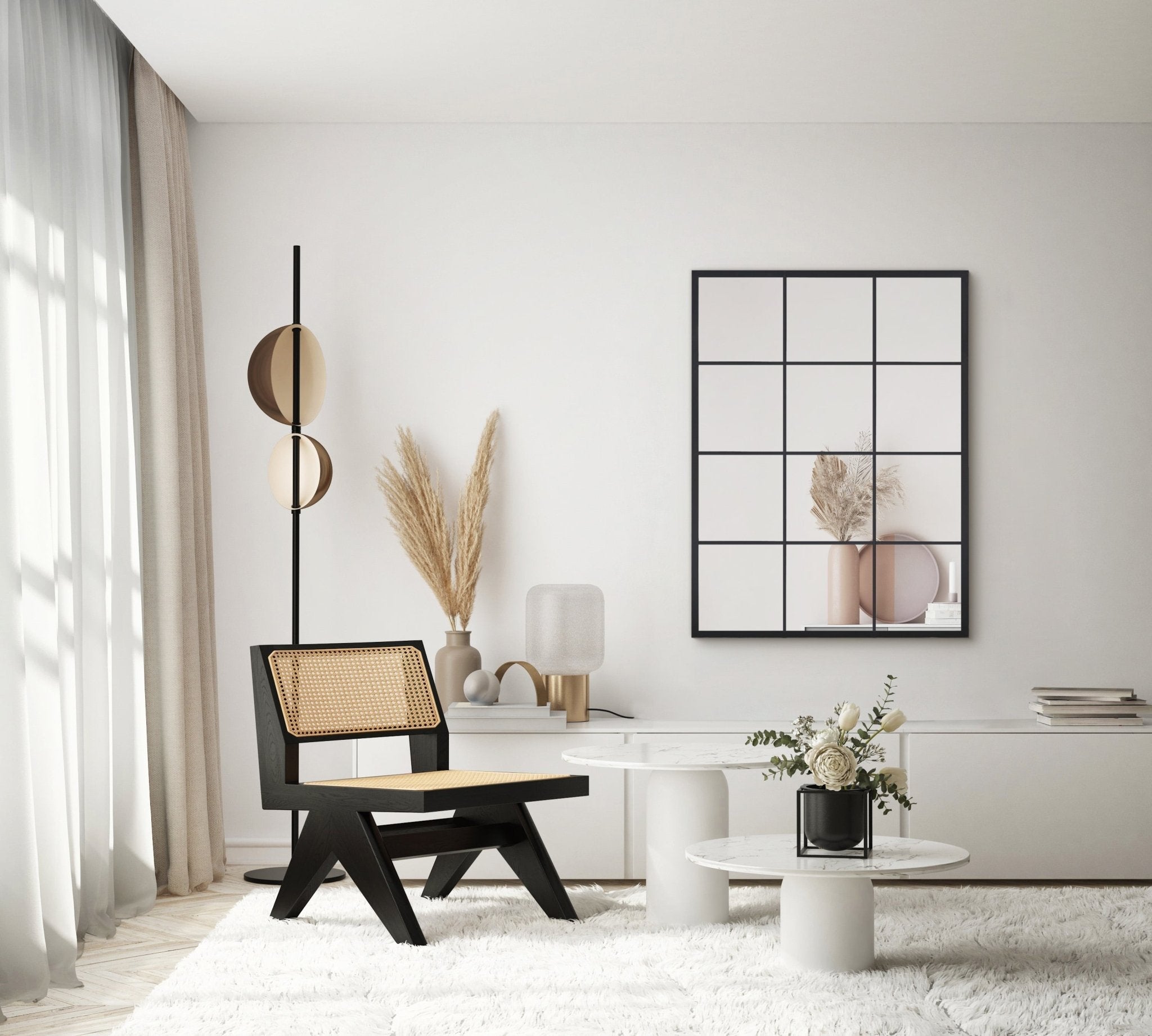 Grid Mirror No. 5 | 95 x 70 cm. - Blossholm