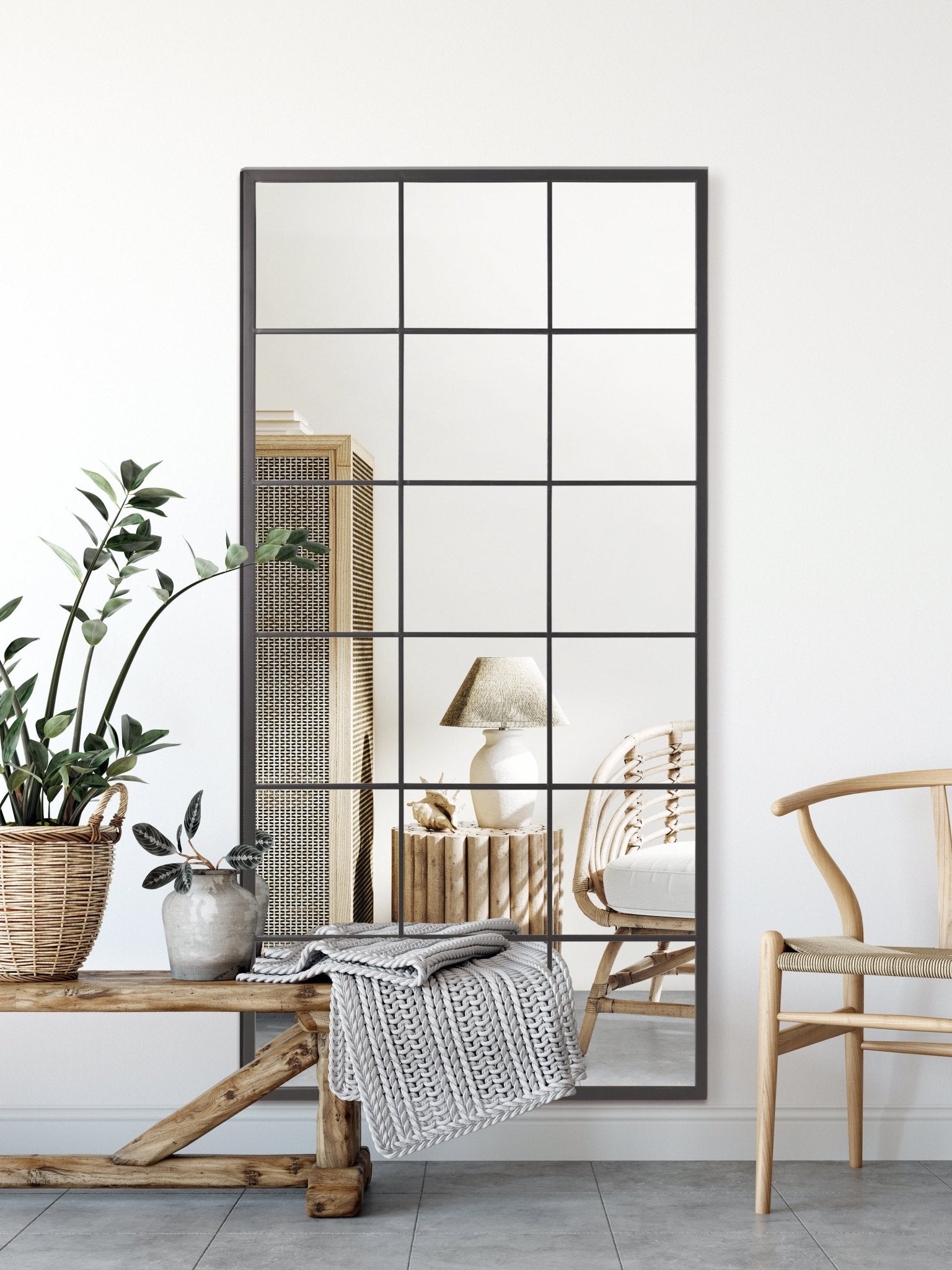 Grid Mirror No.3 | 180 × 90 cm - Blossholm