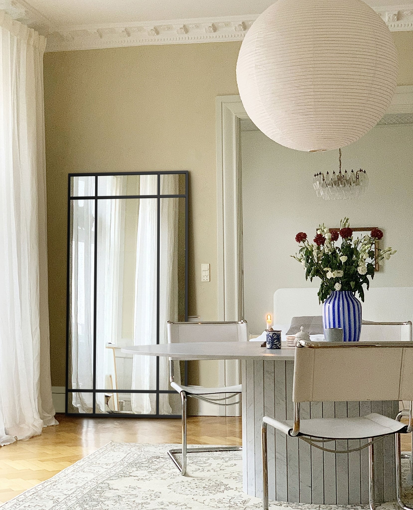 Industrial Mirror No. 2 | Spiegel mit Eisenrahmen | 200 × 100 cm - Blossholm