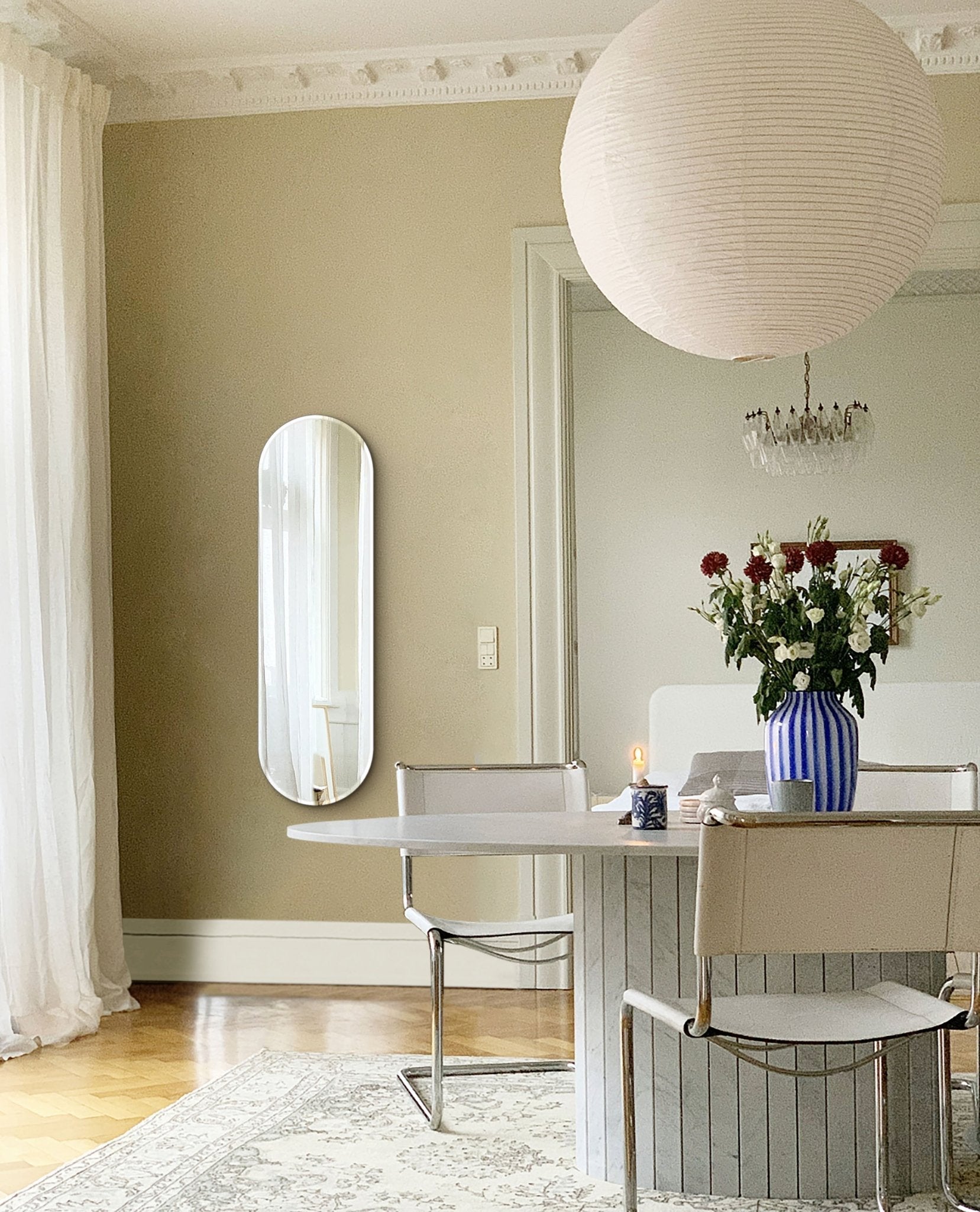 Oval Mirror No. 1 | 30 x 100 cm - Blossholm