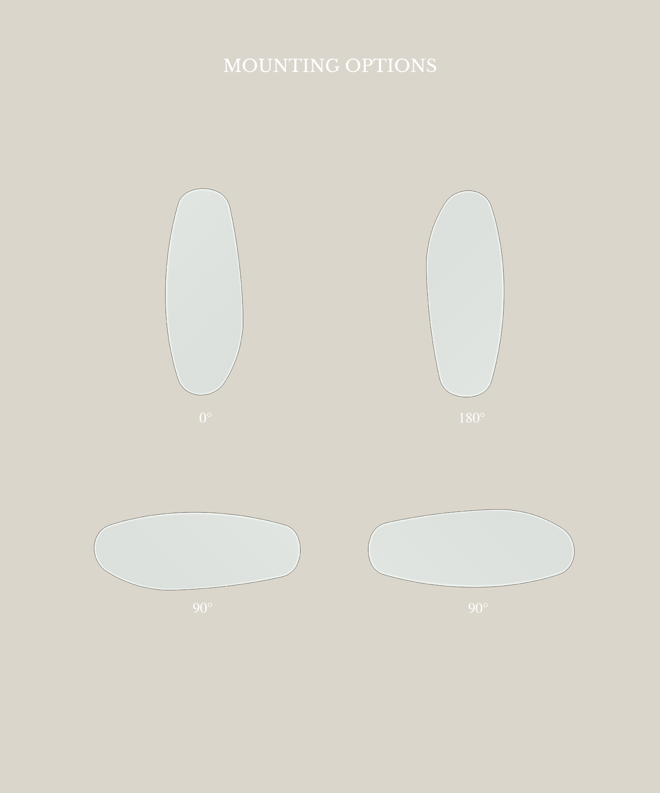 Opal mirror Large | 150 x 55 cm