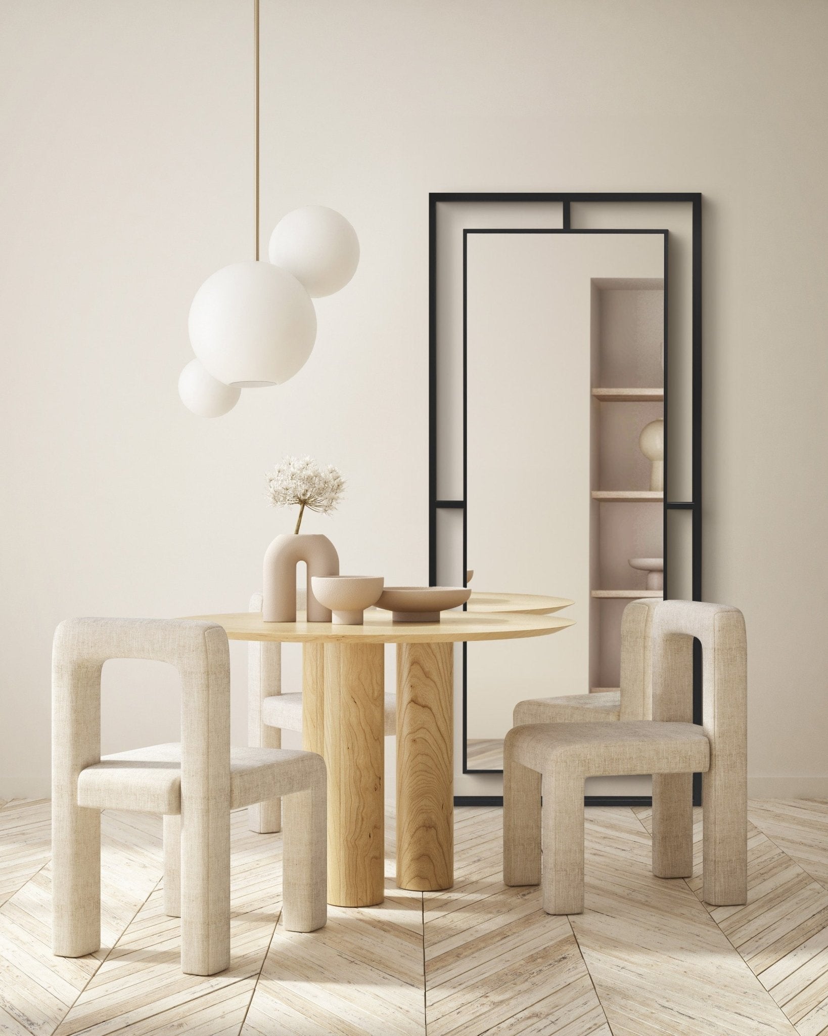 Framed Mirror No. 1 | Großer Spiegel mit Eisenrahmen | 180 × 80 cm. - Blossholm