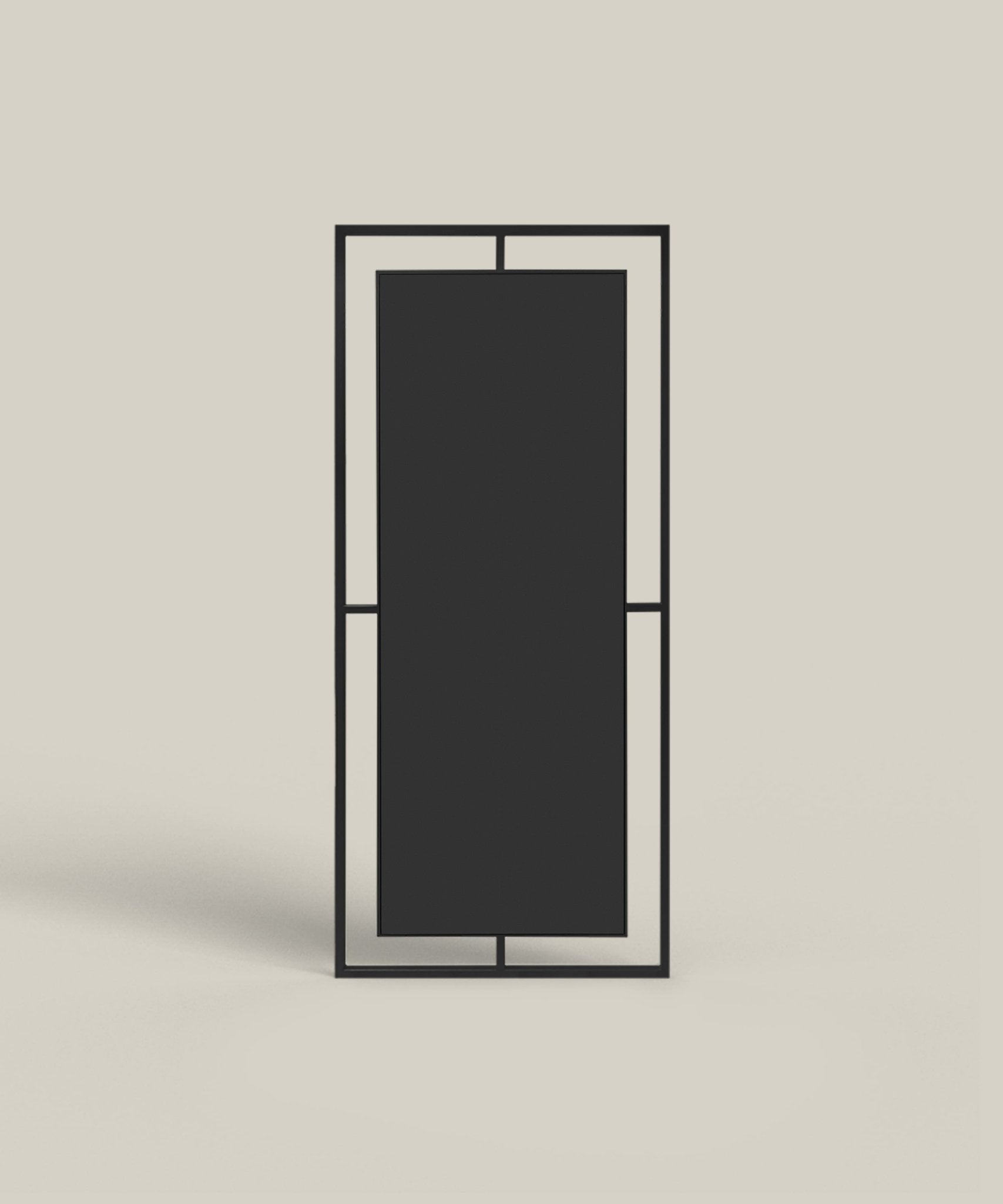 Framed Mirror No. 1 | Großer Spiegel mit Eisenrahmen | 180 × 80 cm. - Blossholm