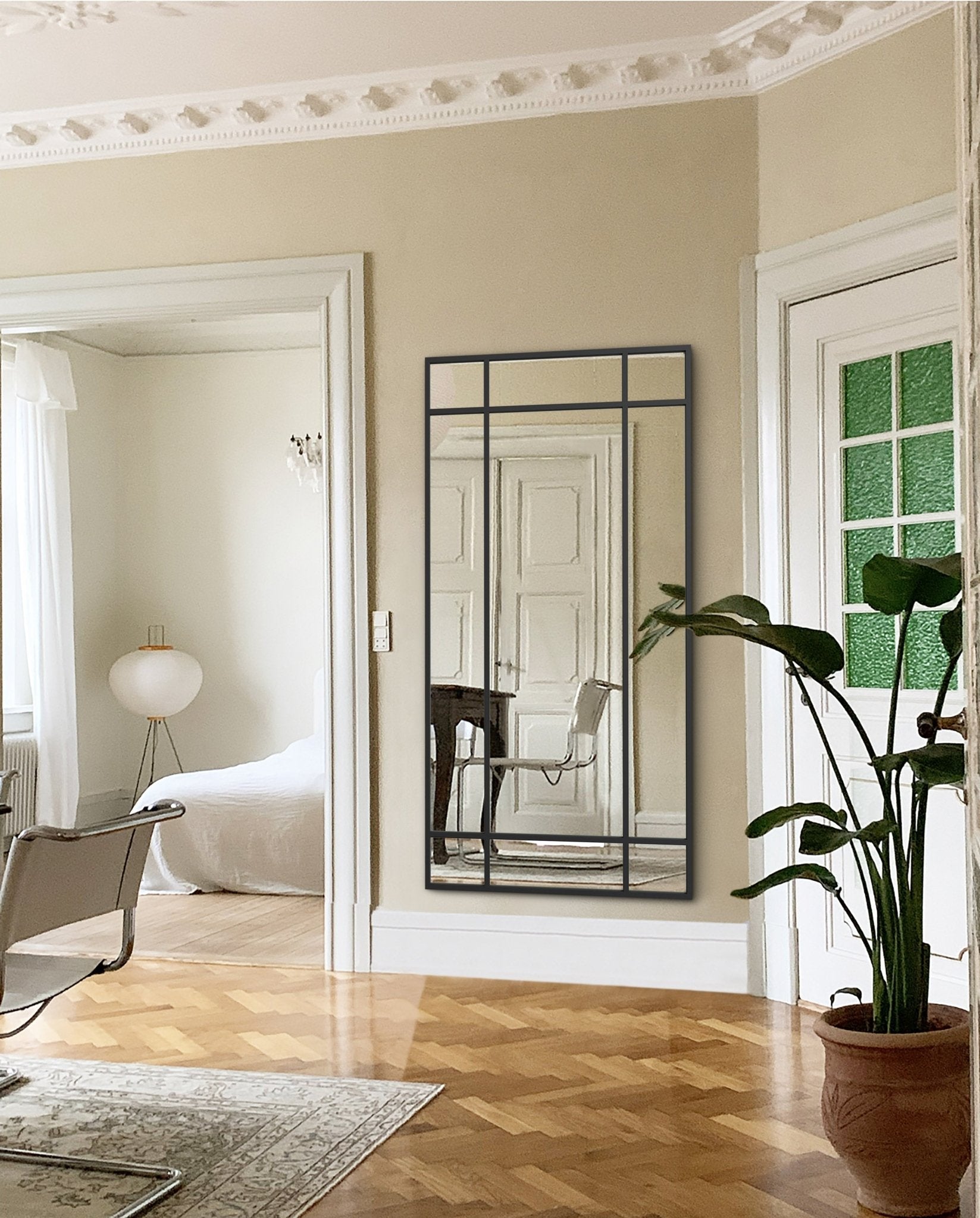 Industrial Mirror No. 1 | Spiegel mit Eisenrahmen | 180 × 90 cm - Blossholm