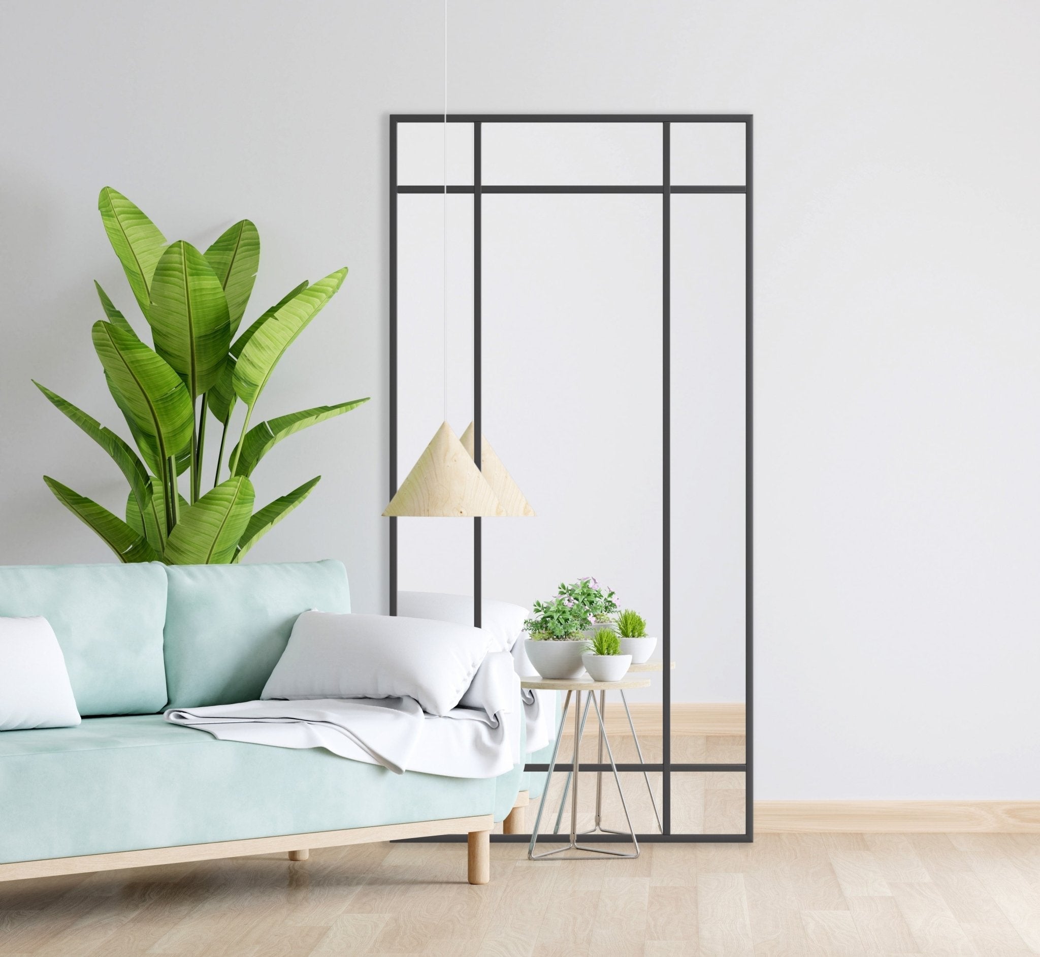 Industrial Mirror No. 2 | Spiegel mit Eisenrahmen | 200 × 100 cm - Blossholm